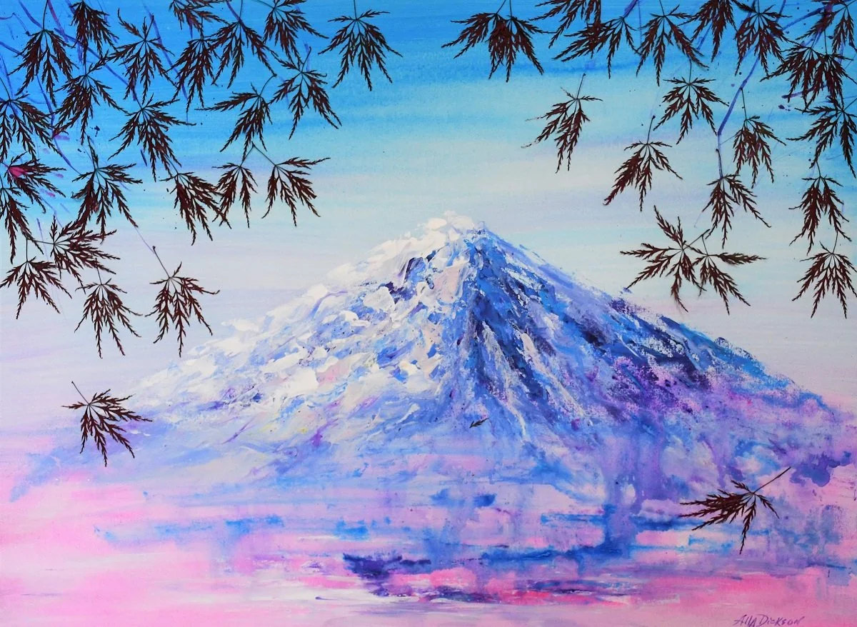 Winter Mountain Landscape Oil Painting Wall Art Canvas — Alla